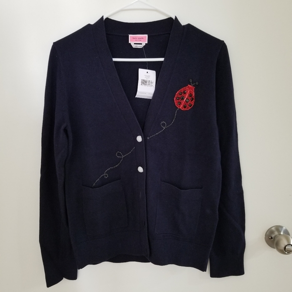 Kate Spade Ladybug Cardigan Nwt 